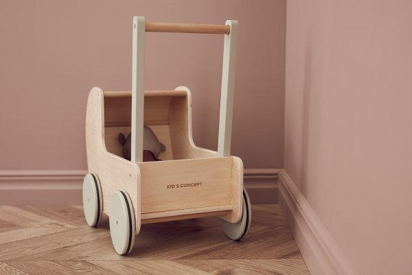 Kids Concept Puppenwagen Holz natur