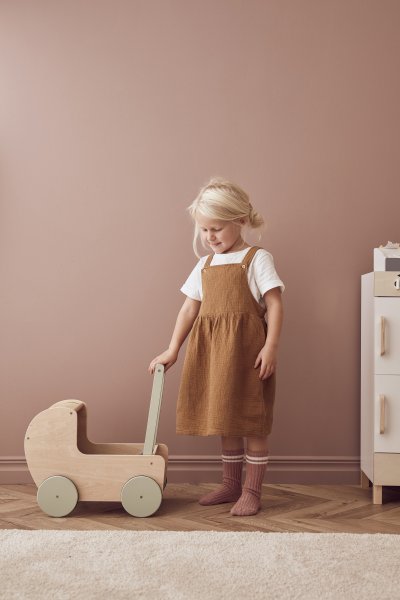 Kids Concept Puppenwagen Holz natur