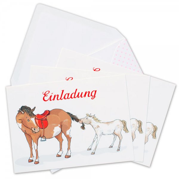 Krima & Isa Einladungskarten Pferde