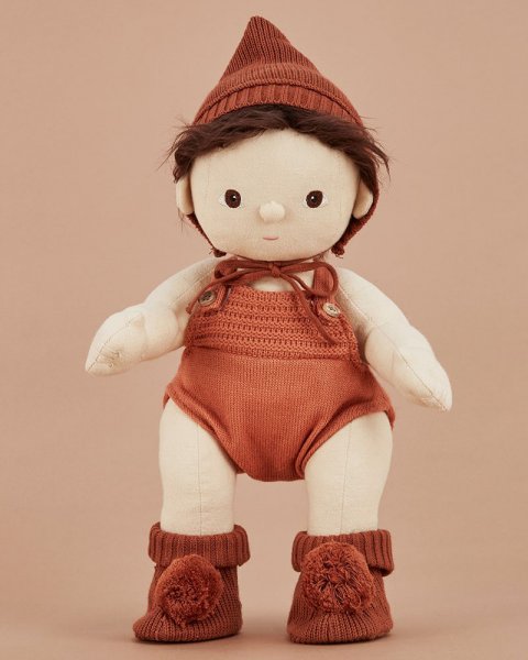 Olli Ella Dinkum Doll Puppenkleidung Strick Set umber